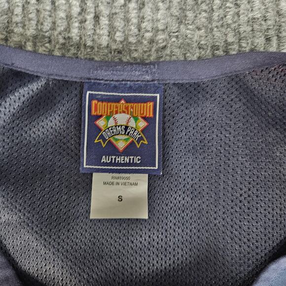 Cooperstown Dreams Park Shirt Mens Small Navy Red Baseball Pullover Youth Camp - Picture 3 of 12